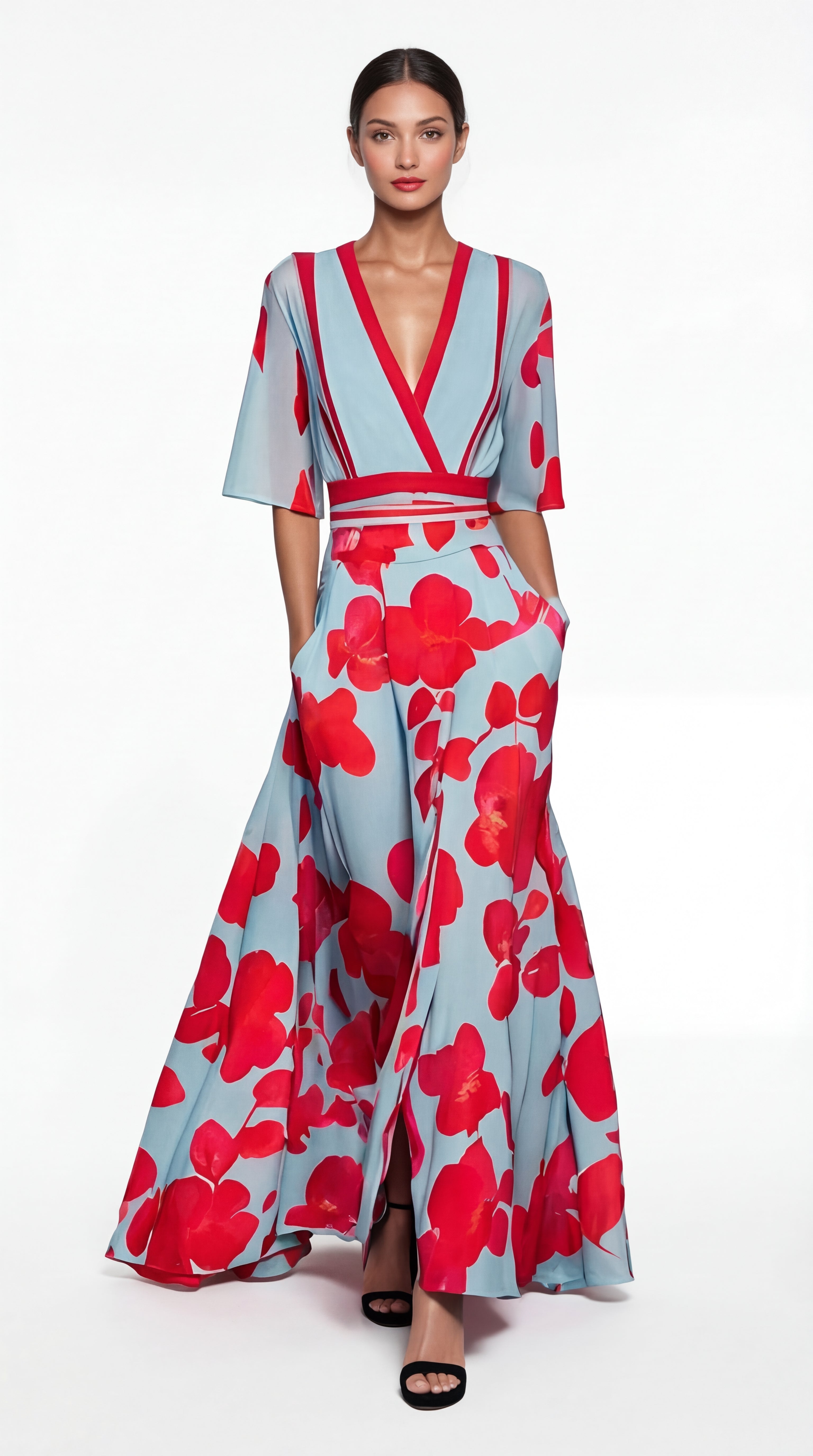 Vestido Amanecer Carmesí