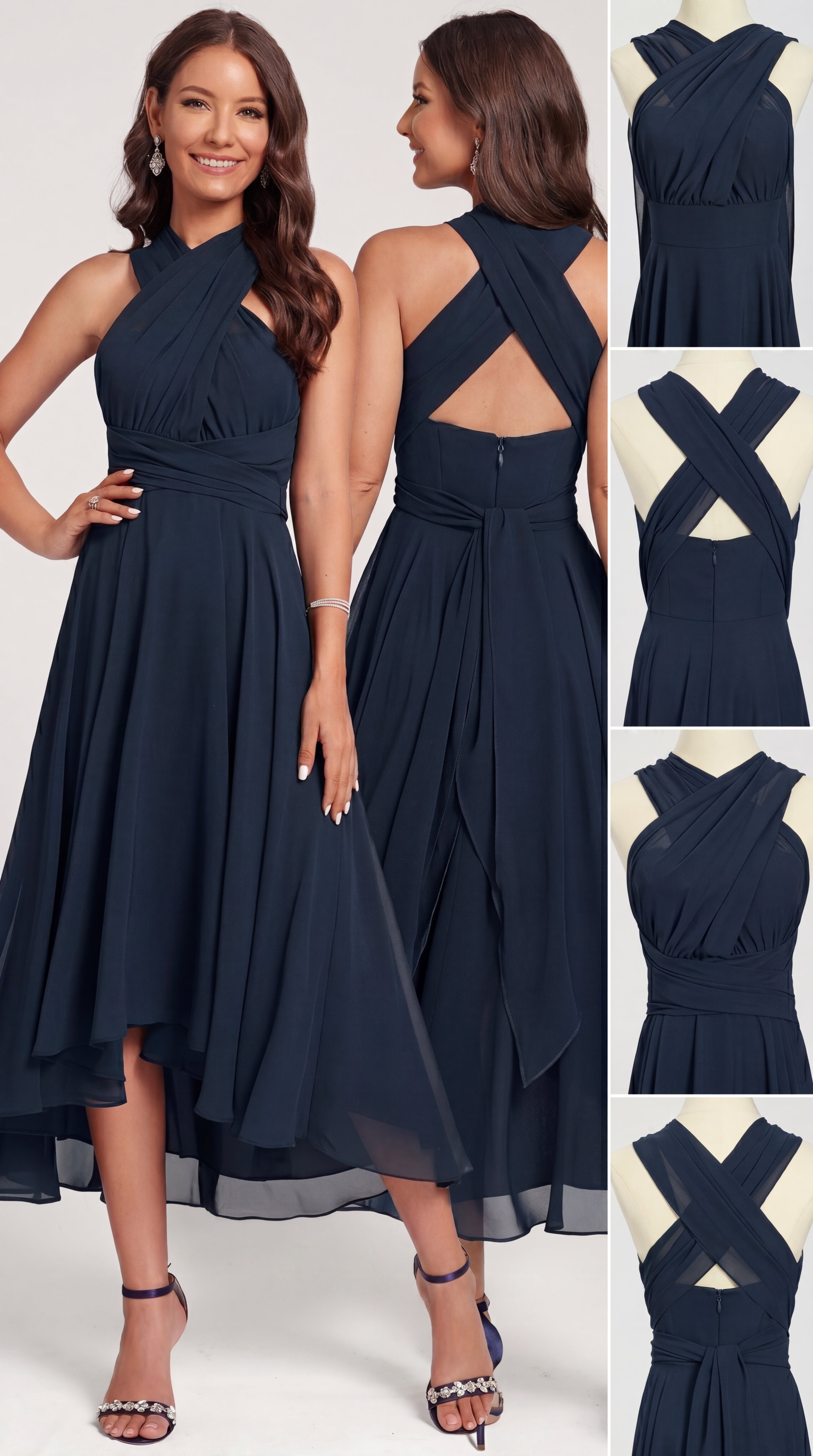 Vestido Elegante Asimétrico Abelia