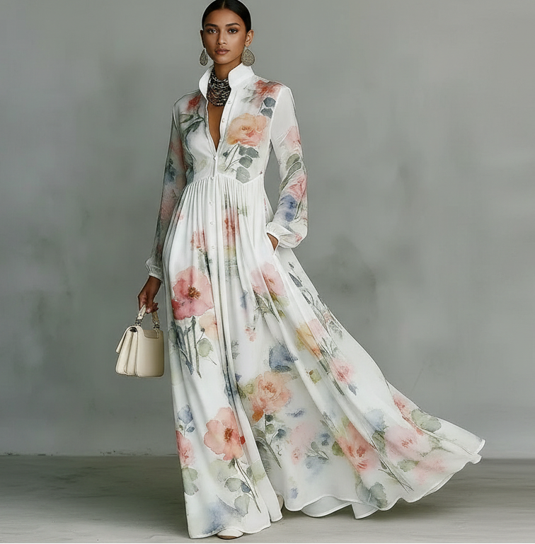 Vestido Camisero Rose Garden