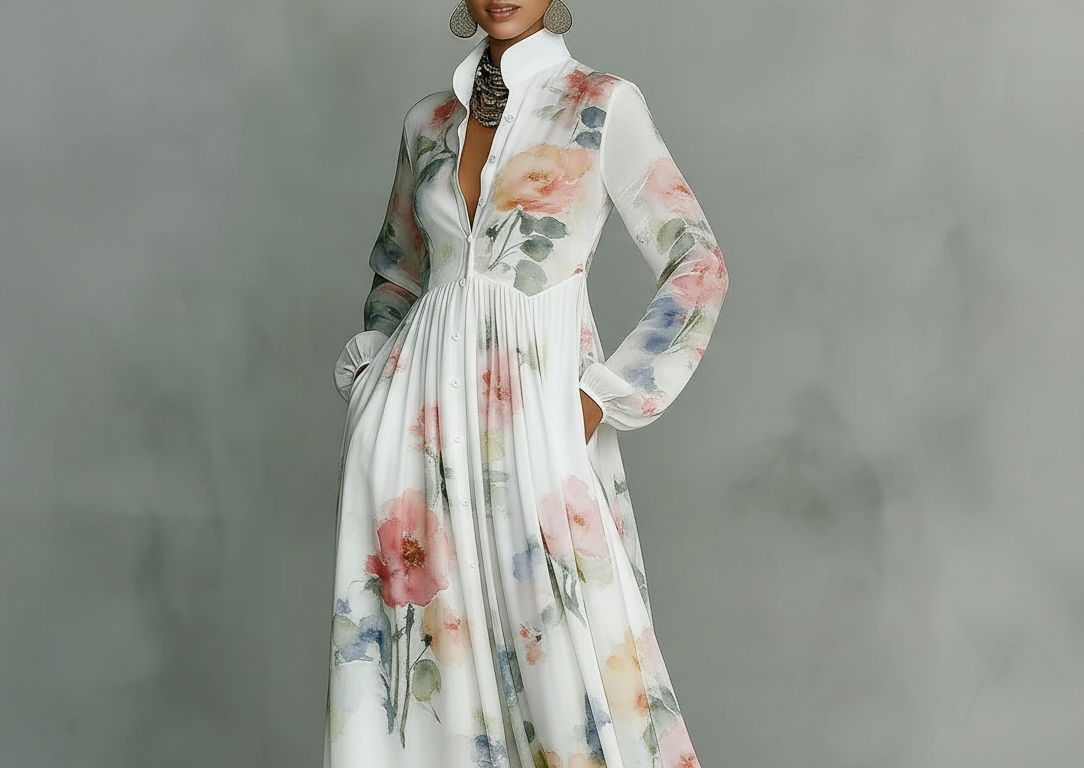 Vestido Camisero Rose Garden