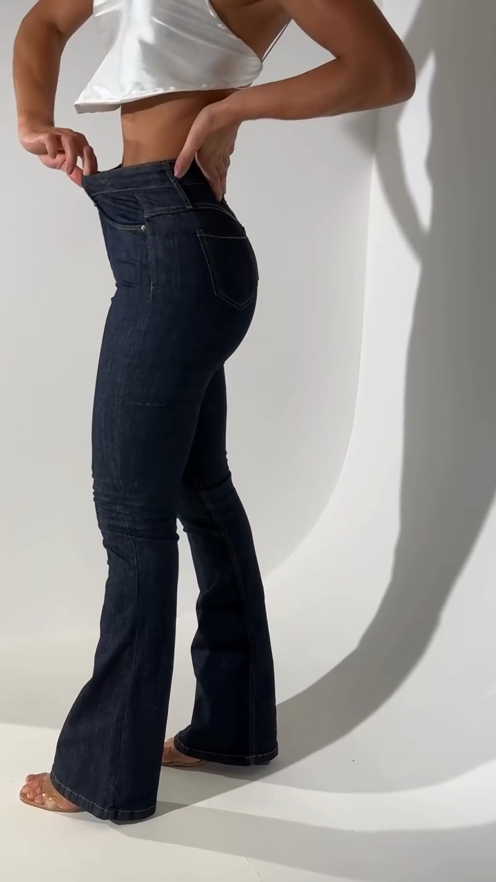 Jeans Flare Blue Indigo