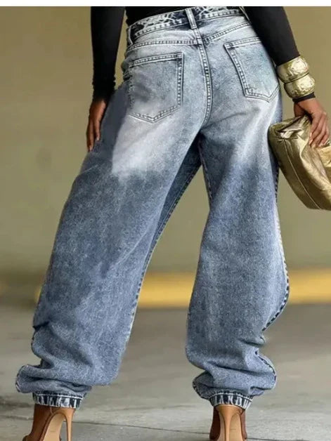Jeans Oversize Estilo Destroyed