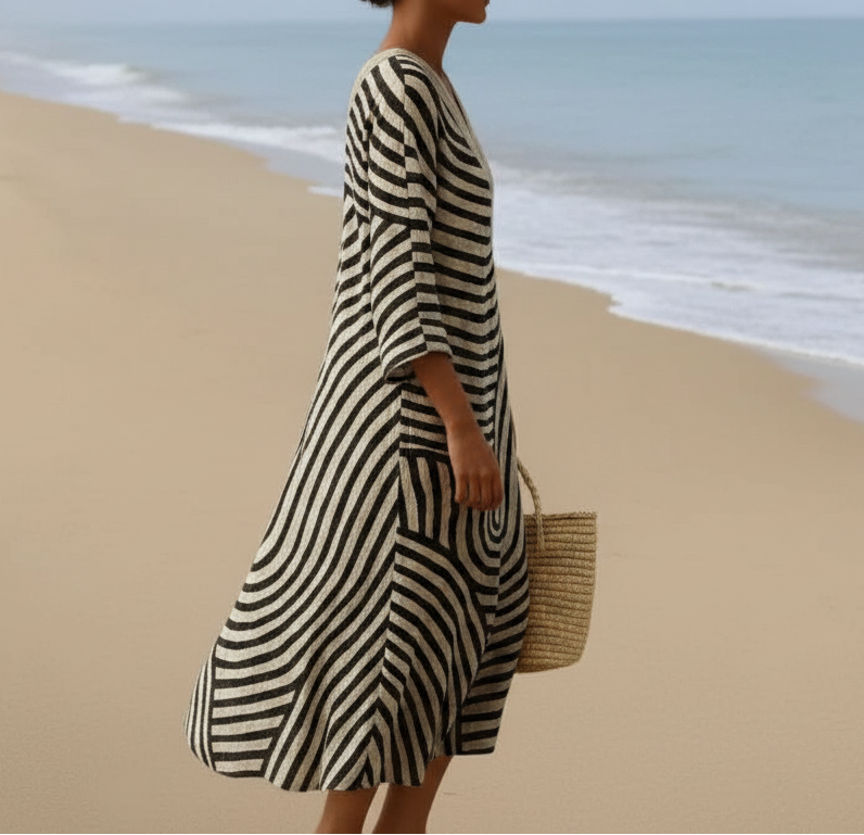 Vestido Maxi Abstracto Zen