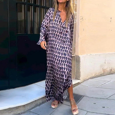 Vestido Elegante con Estampado (LIQUIDACIÓN)