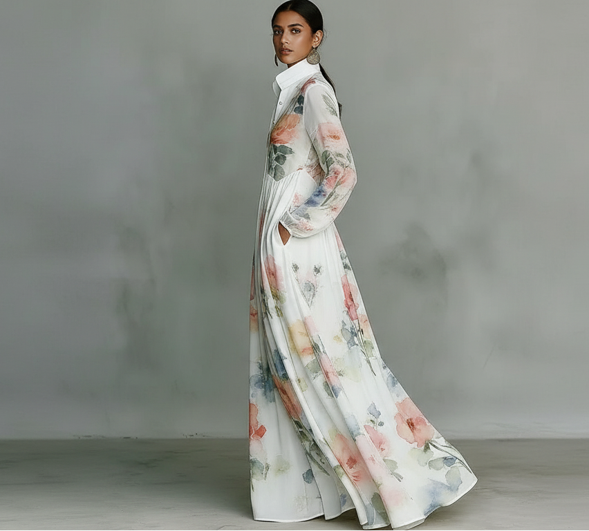 Vestido Camisero Rose Garden