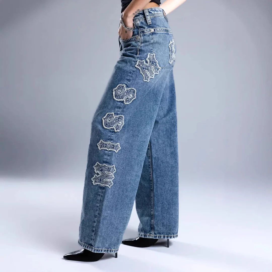 Vaqueros de Mezclilla Estilo Streetwear