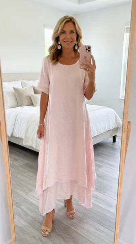 Anaya / Vestido Largo Escalonado Fluido