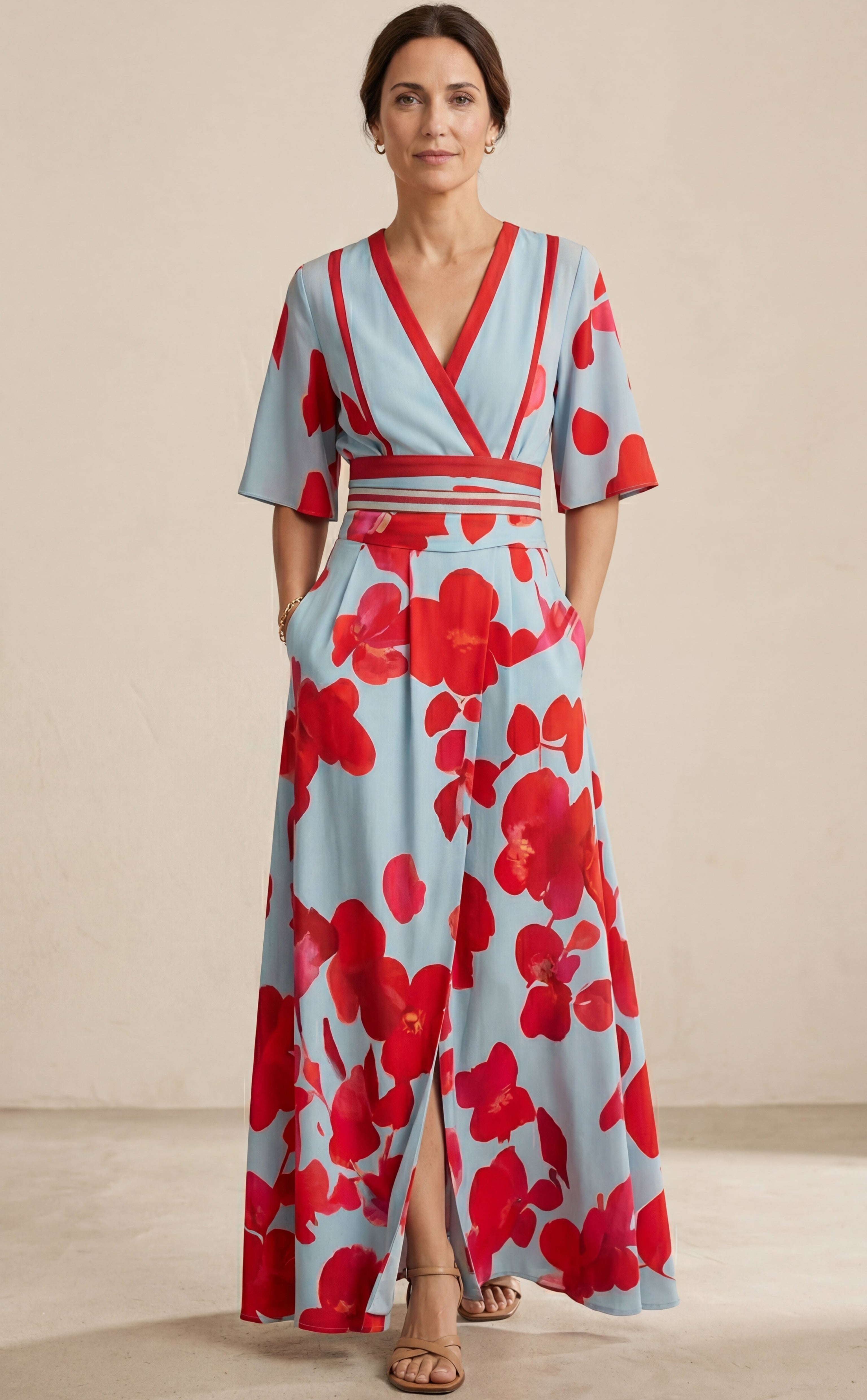 Vestido Amanecer Carmesí