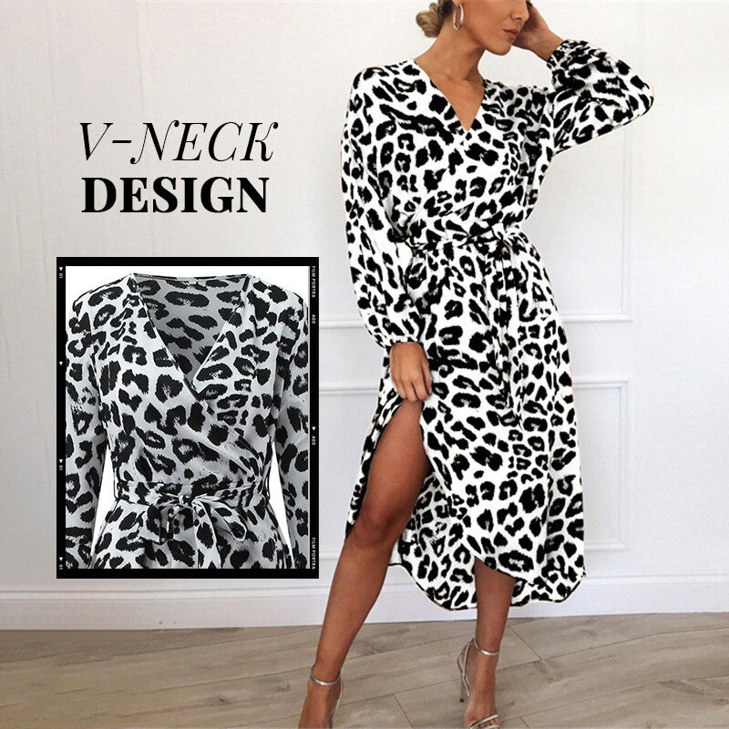 Vestido Estampado de Leopardo