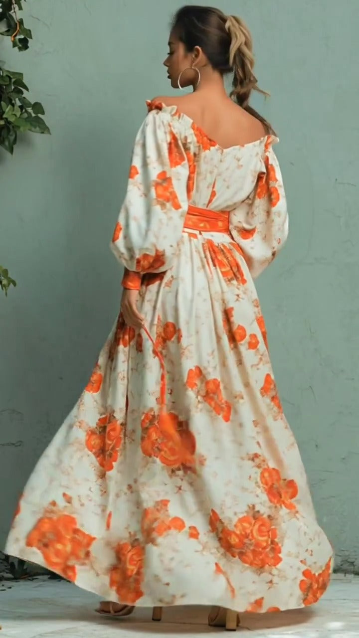 Vestido Glam Romance Otoñal