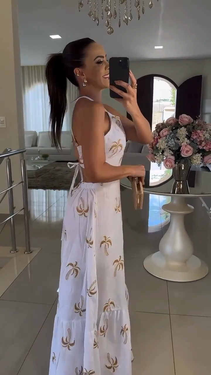 Vestido Maxi Oasis Tropical