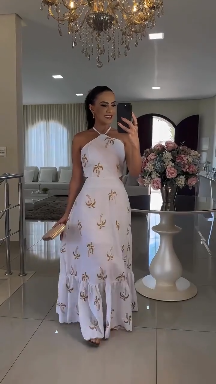 Vestido Maxi Oasis Tropical